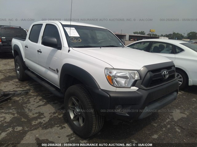 5TFJU4GN9CX027131 - 2012 TOYOTA TACOMA DOUBLE CAB PRERUNNER WHITE photo 1