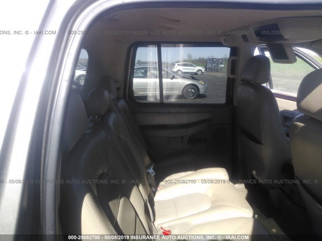 1FMDU75K73ZA76237 - 2003 FORD EXPLORER LIMITED GRAY photo 8