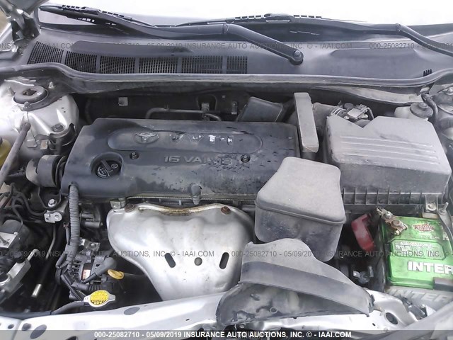 4T1BE46K48U249511 - 2008 TOYOTA CAMRY CE/LE/XLE/SE SILVER photo 10
