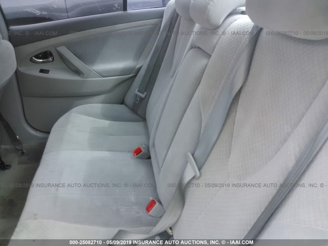 4T1BE46K48U249511 - 2008 TOYOTA CAMRY CE/LE/XLE/SE SILVER photo 8