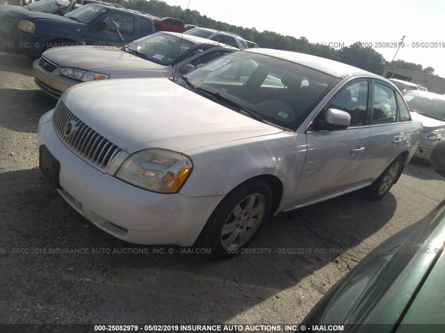 1MEHM40117G607970 - 2007 MERCURY MONTEGO LUXURY WHITE photo 2