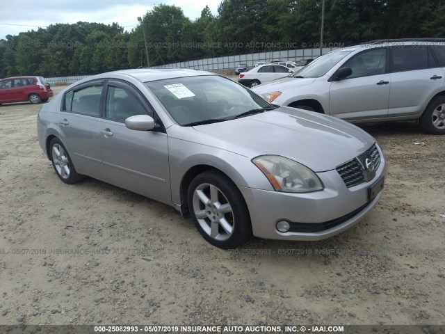 1N4BA41E44C899656 - 2004 NISSAN MAXIMA SE/SL SILVER photo 1