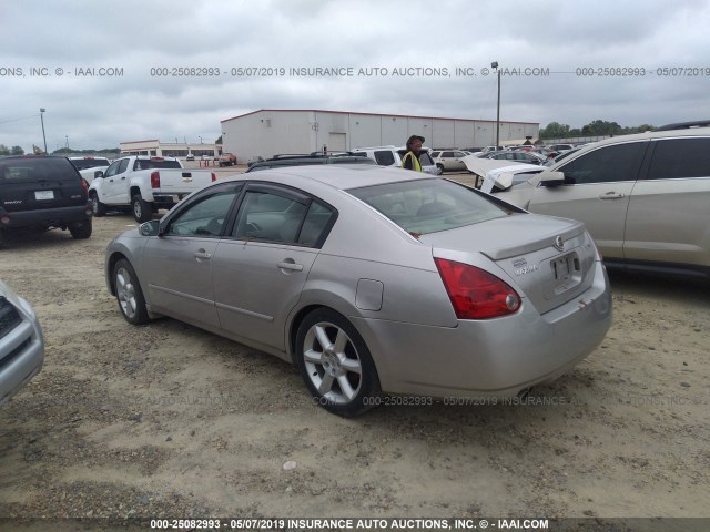 1N4BA41E44C899656 - 2004 NISSAN MAXIMA SE/SL SILVER photo 3