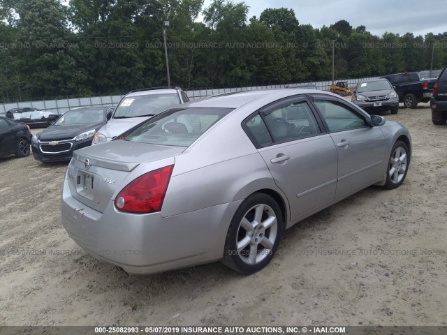 1N4BA41E44C899656 - 2004 NISSAN MAXIMA SE/SL SILVER photo 4