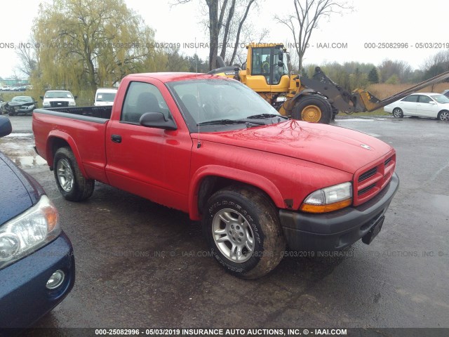 1D7FL16X93S333453 - 2003 DODGE DAKOTA SXT RED photo 1