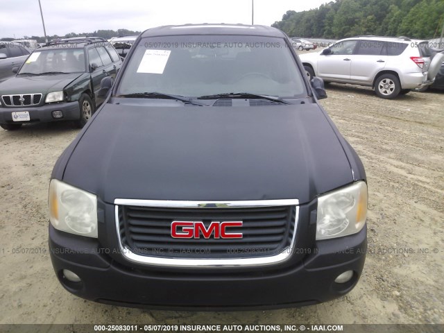 1GKDT13S522485582 - 2002 GMC ENVOY BLACK photo 6