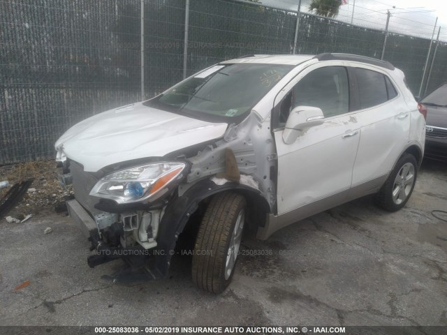 KL4CJESB5FB271231 - 2015 BUICK ENCORE WHITE photo 2