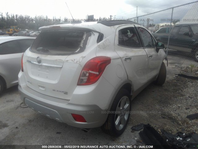 KL4CJESB5FB271231 - 2015 BUICK ENCORE WHITE photo 4