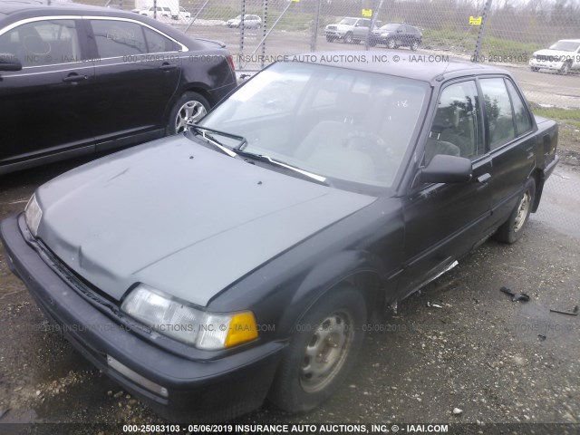 1HGED3543LA093507 - 1990 HONDA CIVIC DX GRAY photo 2