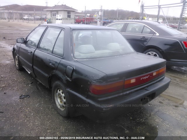 1HGED3543LA093507 - 1990 HONDA CIVIC DX GRAY photo 3