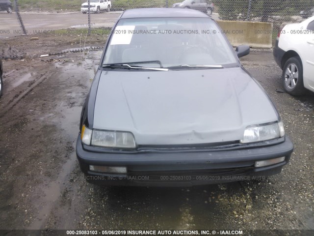 1HGED3543LA093507 - 1990 HONDA CIVIC DX GRAY photo 6