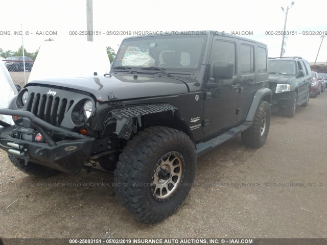 1J4HA5H15AL145183 - 2010 JEEP WRANGLER UNLIMITE SAHARA GRAY photo 2