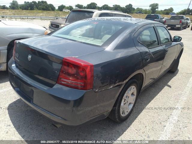 2B3KA43G67H662582 - 2007 DODGE CHARGER SE/SXT GRAY photo 4