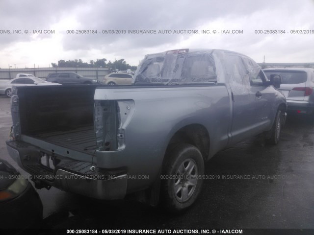 5TFRY5F17DX134272 - 2013 TOYOTA TUNDRA DOUBLE CAB SR5 GRAY photo 4