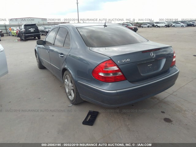 WDBUF56J86A937869 - 2006 MERCEDES-BENZ E 350 BLUE photo 3