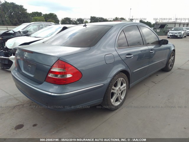 WDBUF56J86A937869 - 2006 MERCEDES-BENZ E 350 BLUE photo 4