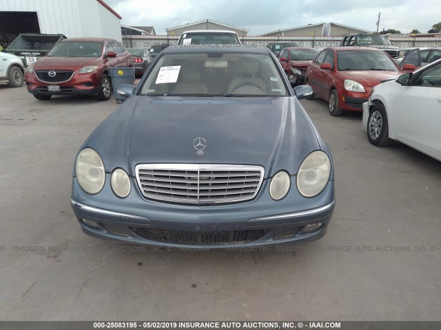 WDBUF56J86A937869 - 2006 MERCEDES-BENZ E 350 BLUE photo 6