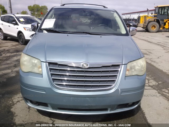 2A4RR8D10AR387391 - 2010 CHRYSLER TOWN & COUNTRY TOURING PLUS Light Blue photo 6