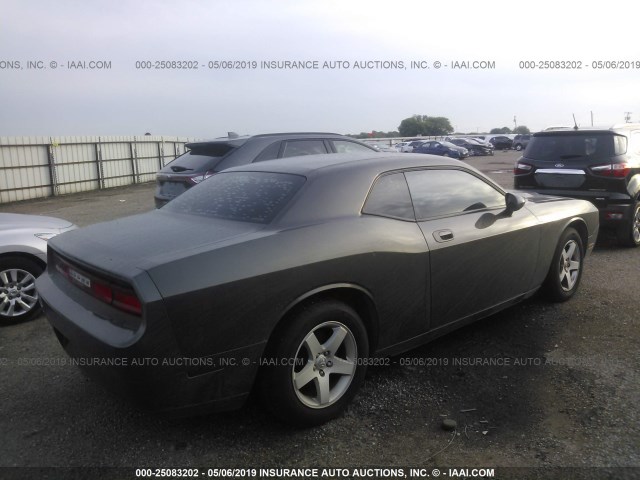 2B3CJ4DV6AH166612 - 2010 DODGE CHALLENGER GRAY photo 4