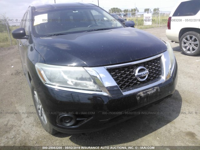 5N1AR2MNXDC635416 - 2013 NISSAN PATHFINDER BLACK photo 6