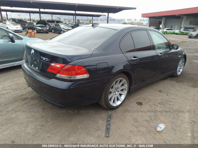 WBAHL83536DT02896 - 2006 BMW 750 I Navy photo 4