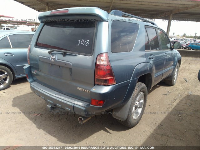 JTEBT14R550055691 - 2005 TOYOTA 4RUNNER SR5/SPORT Light Blue photo 4