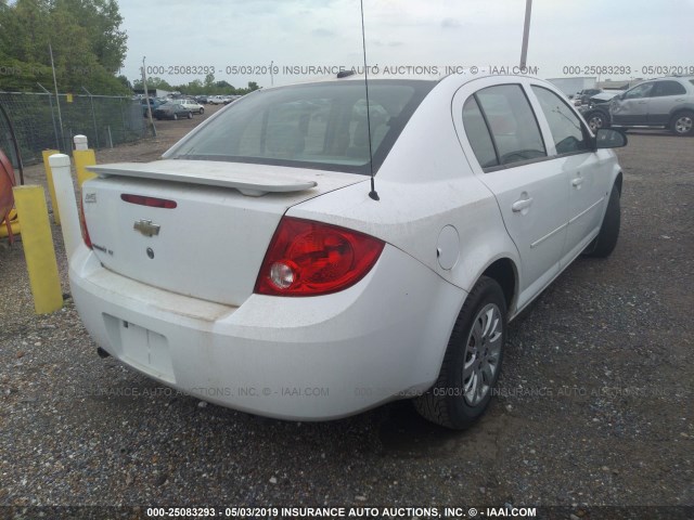 1G1AT58H797114433 - 2009 CHEVROLET COBALT LT WHITE photo 4