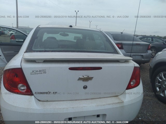 1G1AT58H797114433 - 2009 CHEVROLET COBALT LT WHITE photo 6