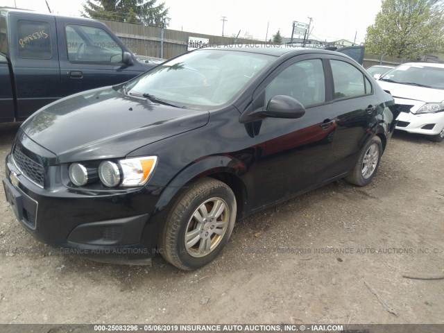1G1JA5SH9C4163138 - 2012 CHEVROLET SONIC LS BLACK photo 2