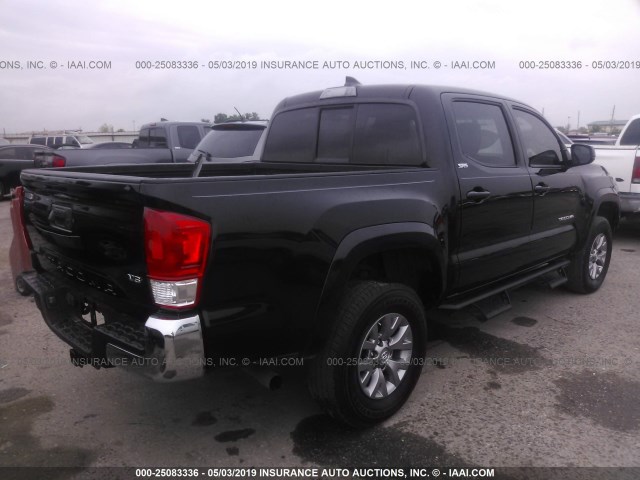 5TFAZ5CN9HX041695 - 2017 TOYOTA TACOMA DBL CAB/SR5/TRD SPORT/OR BLACK photo 4