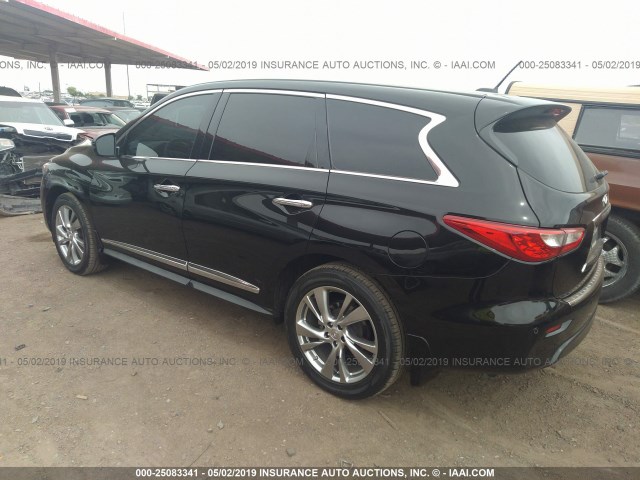 5N1CL0MN5EC514857 - 2014 INFINITI QX60 HYBRID BLACK photo 3