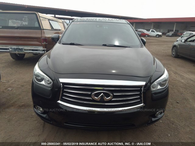 5N1CL0MN5EC514857 - 2014 INFINITI QX60 HYBRID BLACK photo 6