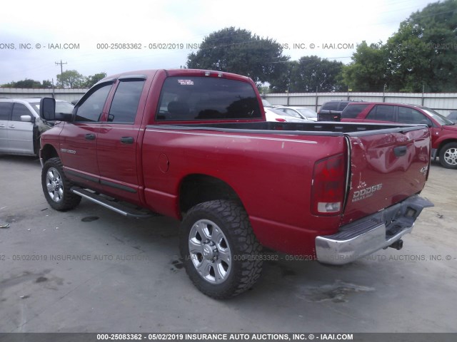 3D7KU28C93G777399 - 2003 DODGE RAM 2500 ST/SLT RED photo 3