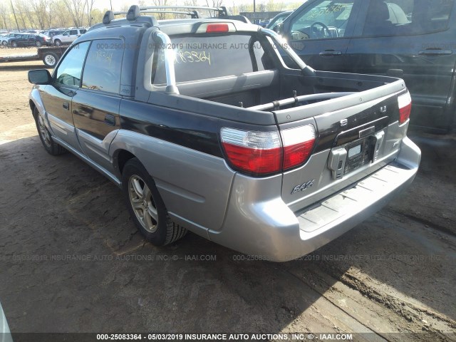 4S4BT62C937112491 - 2003 SUBARU BAJA SPORT BLACK photo 3