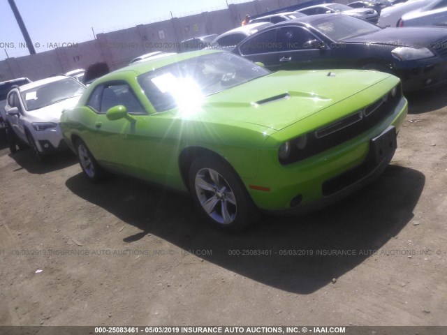 2C3CDZAG8HH573192 - 2017 DODGE CHALLENGER SXT GREEN photo 1