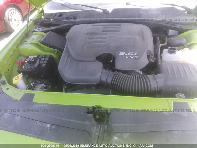 2C3CDZAG8HH573192 - 2017 DODGE CHALLENGER SXT GREEN photo 10