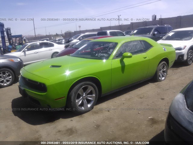 2C3CDZAG8HH573192 - 2017 DODGE CHALLENGER SXT GREEN photo 2