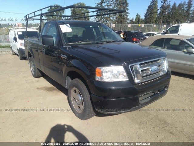 1FTRF12218KE33658 - 2008 FORD F150 BLACK photo 1