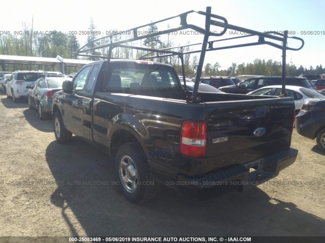 1FTRF12218KE33658 - 2008 FORD F150 BLACK photo 3