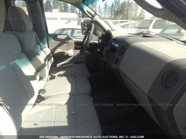 1FTRF12218KE33658 - 2008 FORD F150 BLACK photo 5