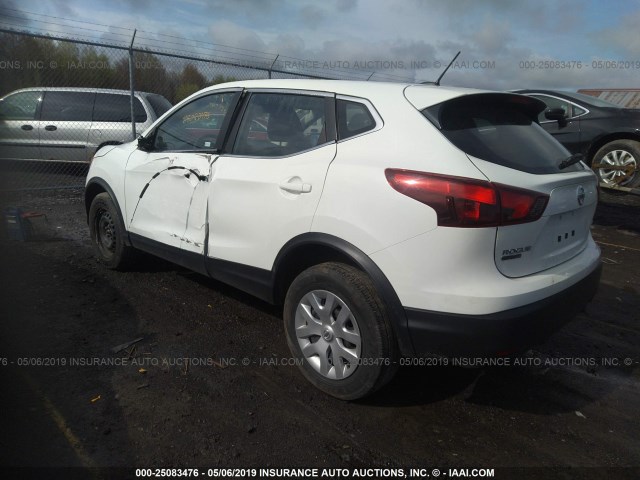 JN1BJ1CR5JW250874 - 2018 NISSAN ROGUE SPORT S/SV/SL WHITE photo 3