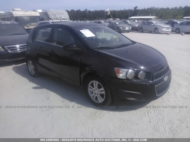 1G1JC6SHXC4176075 - 2012 CHEVROLET SONIC LT BLACK photo 1
