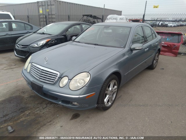 WDBUF56J66A829590 - 2006 MERCEDES-BENZ E 350 BLUE photo 2