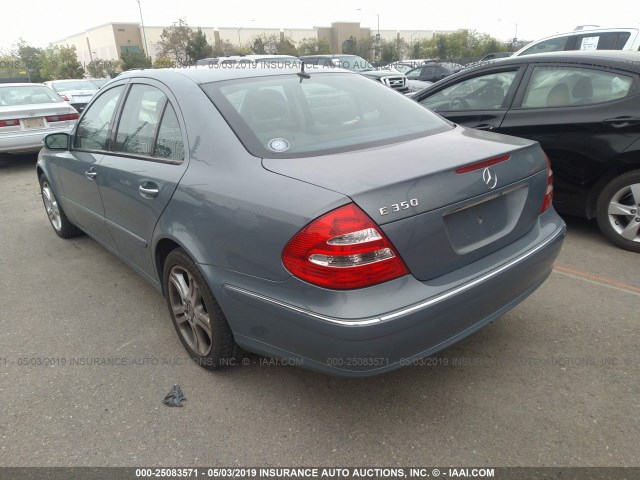 WDBUF56J66A829590 - 2006 MERCEDES-BENZ E 350 BLUE photo 3