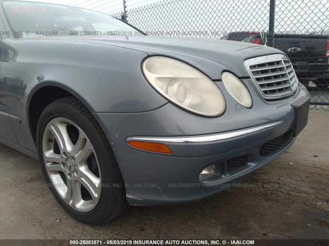 WDBUF56J66A829590 - 2006 MERCEDES-BENZ E 350 BLUE photo 6