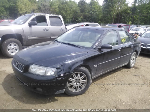 YV1TS592X51392506 - 2005 VOLVO S80 2.5T BLACK photo 2