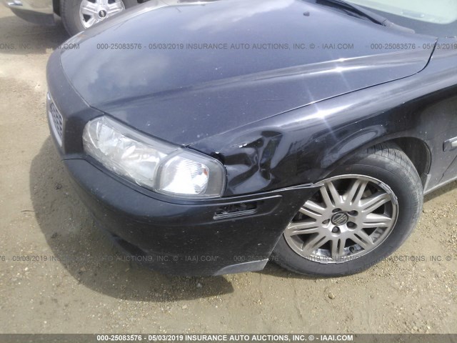 YV1TS592X51392506 - 2005 VOLVO S80 2.5T BLACK photo 6