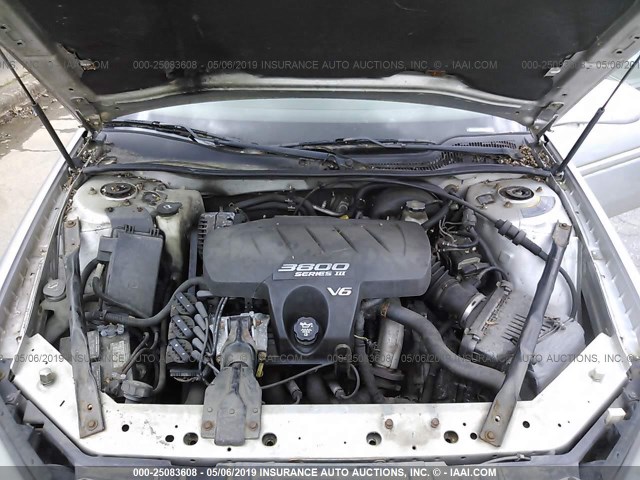 2G2WP522341110959 - 2004 PONTIAC GRAND PRIX GT 银色 照片 10