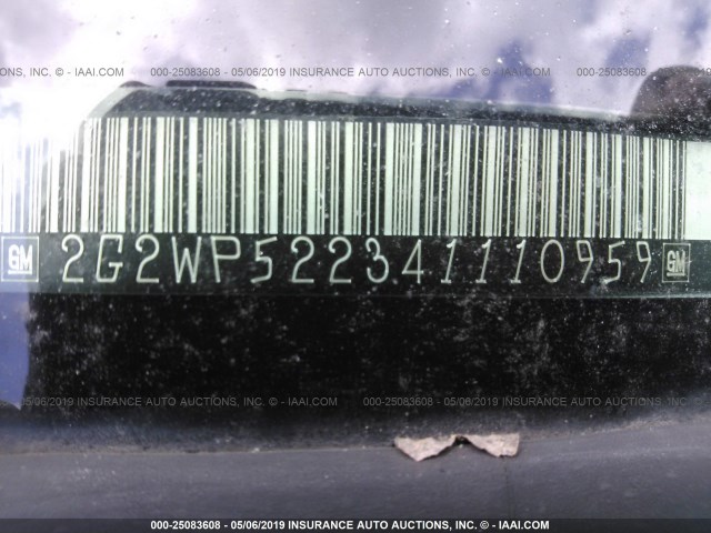 2G2WP522341110959 - 2004 PONTIAC GRAND PRIX GT 银色 照片 9