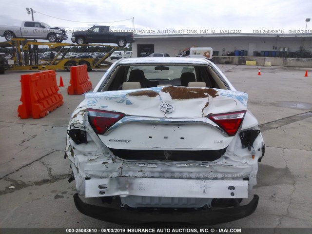 4T4BF1FK8GR566675 - 2016 TOYOTA CAMRY LE/XLE/SE/XSE WHITE photo 6